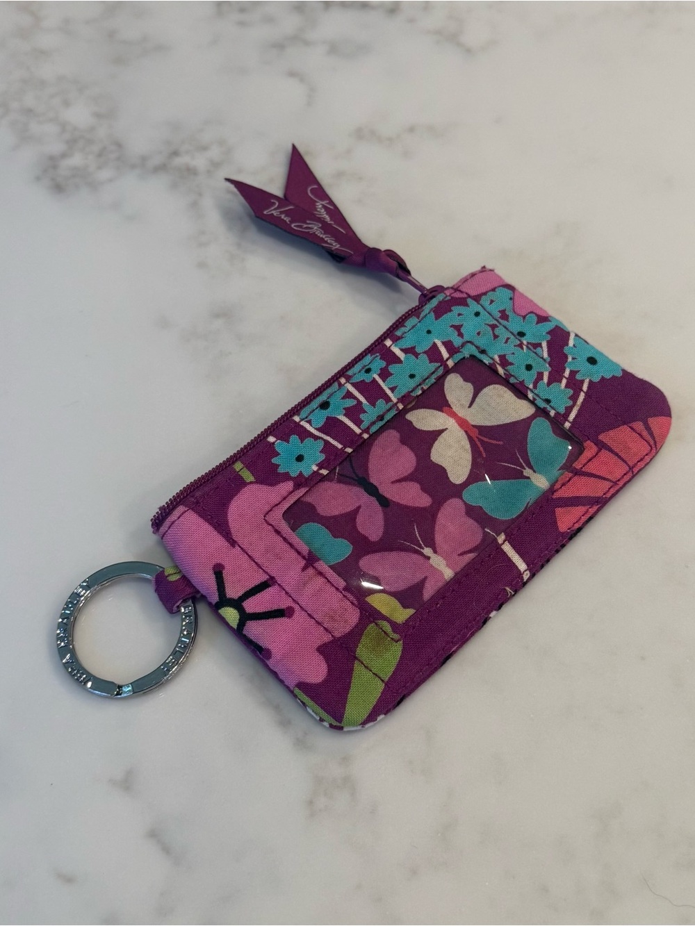 Vera Bradley Cardholder / Change Purse with Keyring